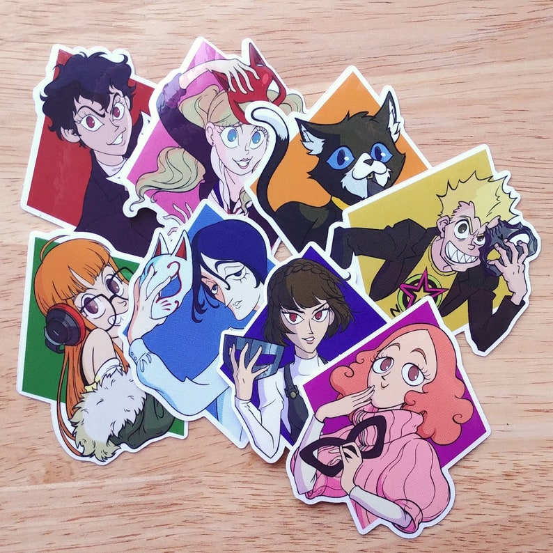 Persona 5 Vinyl Stickers image 1