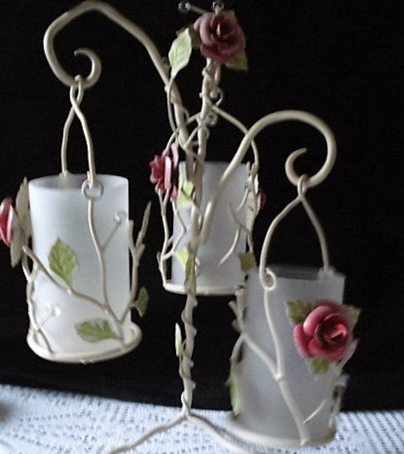 Large Candle Stick Glass holders Candle sticks Candles Etsy