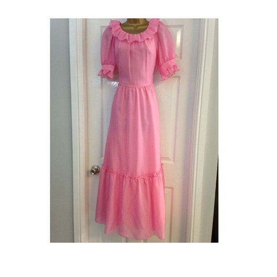 pink floaty dress
