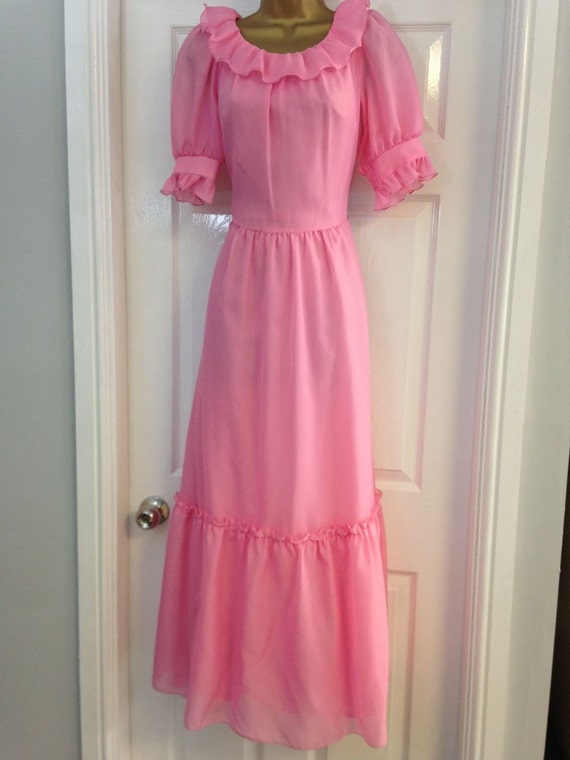 tea pink maxi dress