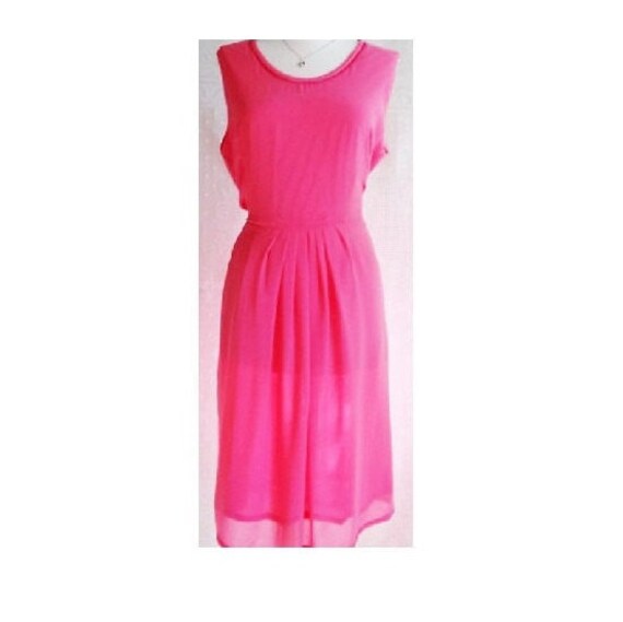 chiffon swing dress