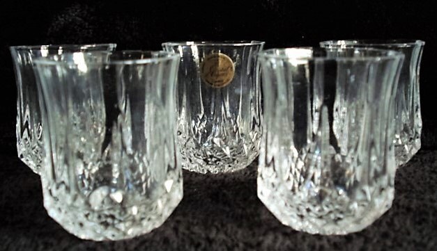 Lot de 5 Plomb Véritable Cristal Shot Glassess, Mariage Verrerie, Verrerie Celebrational, Vaisselle,