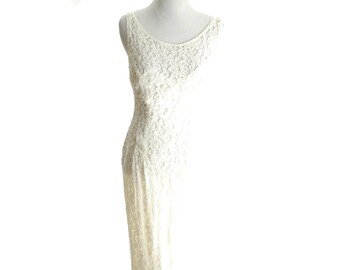 lace and beads baby sequin midi dress