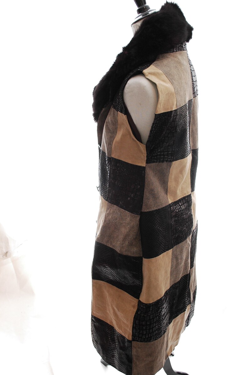 calico wool trench coat newport