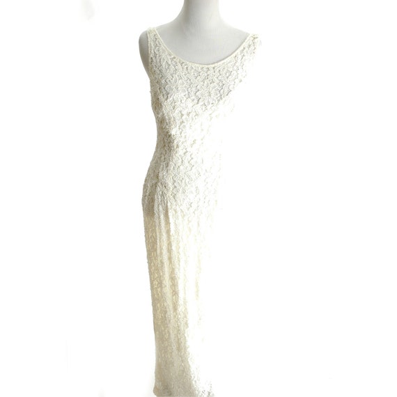 Carmen Marc Valvo 1990s 90s Beaded ...