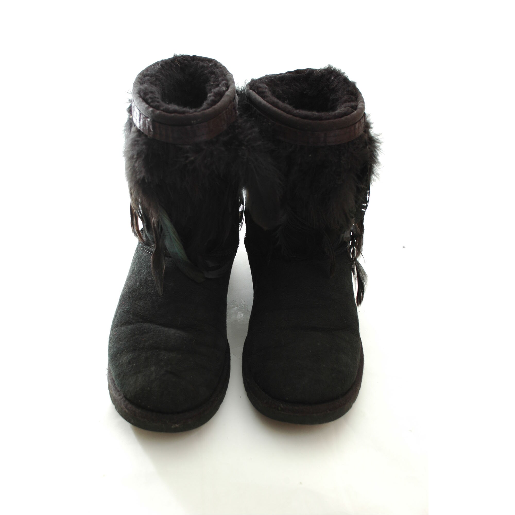 UGG Classic Short Boots Hand Embellished Feathers US Size 6 | Etsy