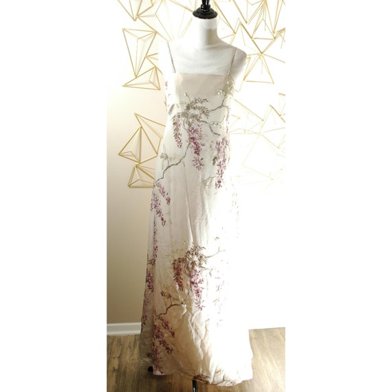 Vintage Silk Long Dress 1990s 90s Maxi Wedding Bri