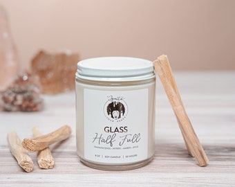 Frankincense Myrrh Scented Soy Candle: Holiday Blessing, Sacred Scent