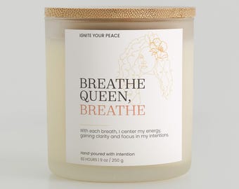 Breathe Queen Soy Candle: Calm & Clarity for Meditation