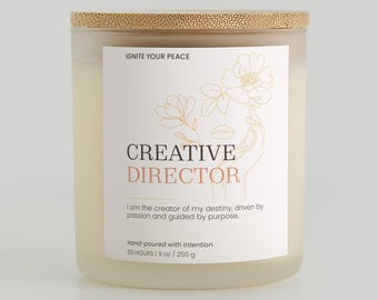 Creative Director Soy Candle: Motivation Gift for Artists - 9 oz