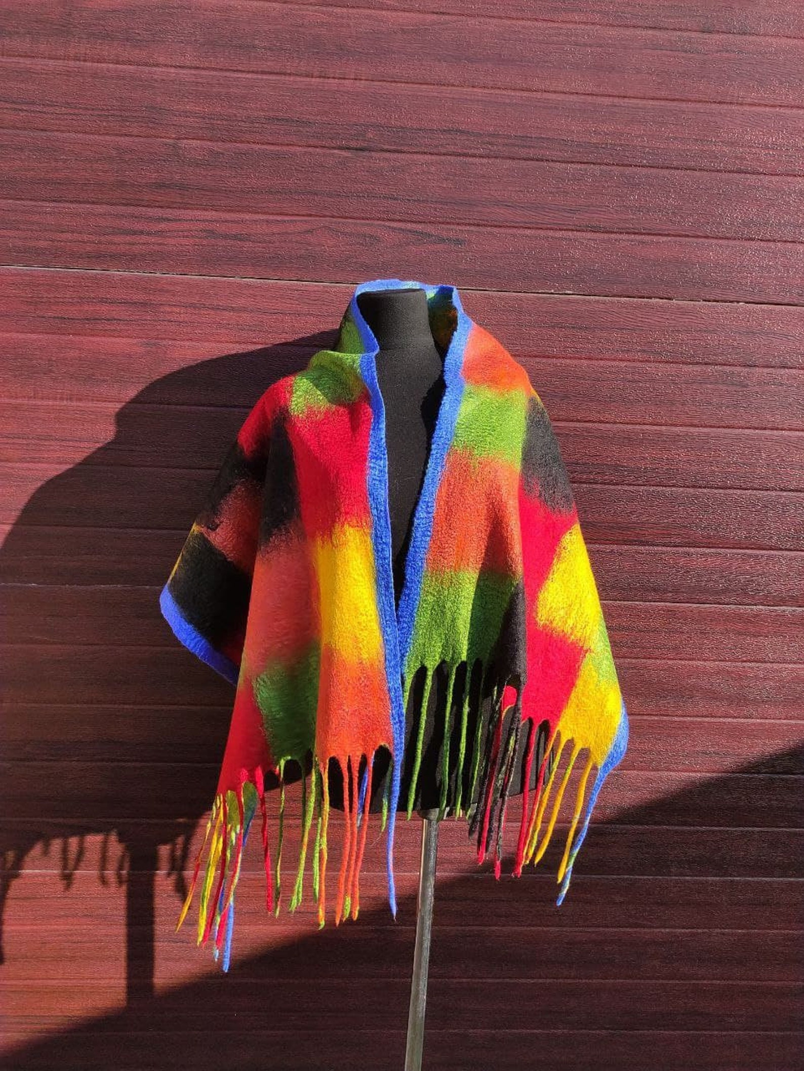 Colorblock scarf Harry Styles scarf Oversized colorful wool | Etsy