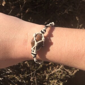 Braided Macrame Gemstone Bracelet