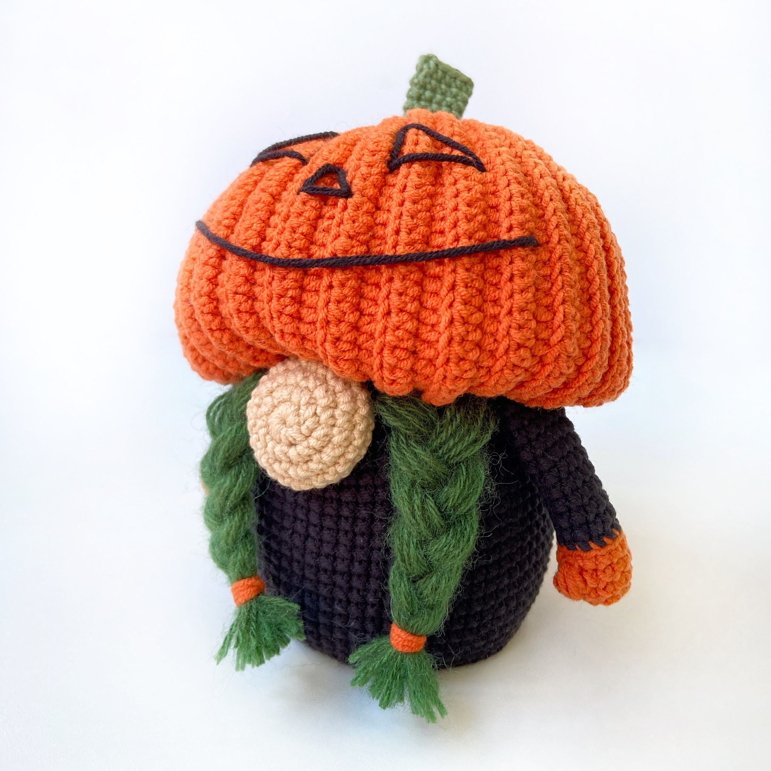 Pumpkin Gnome pattern Crochet Halloween Gnome for decor Etsy