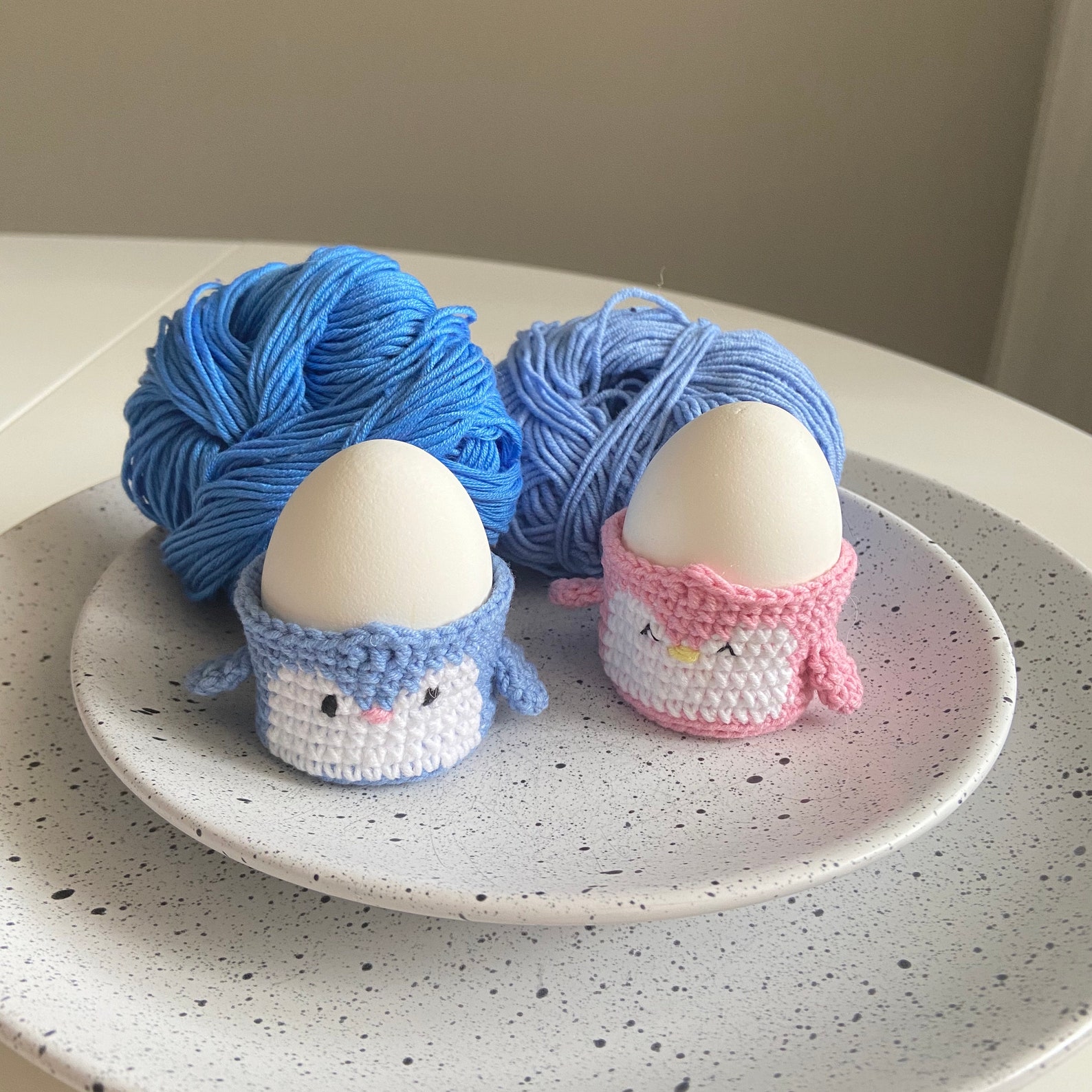 Crochet Penguin Pattern Easter Egg Coaster Easter Etsy