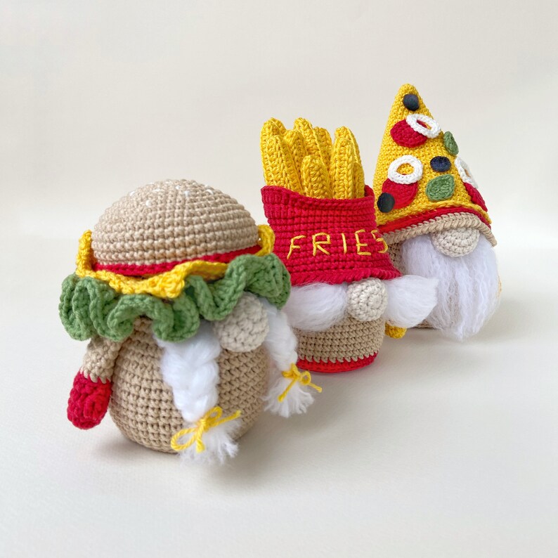 Gnomes PDF Pattern Crochet Food Funny Amigurumi Play Food Etsy