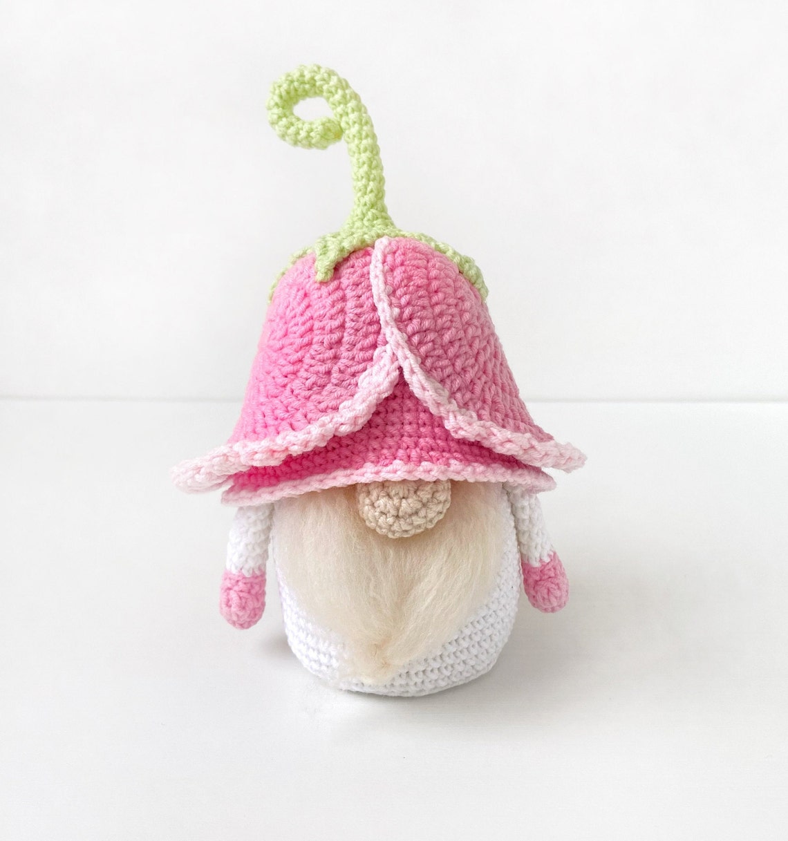 Crochet Pattern Tulip Gnome Spring Flower PDF tutorial Etsy