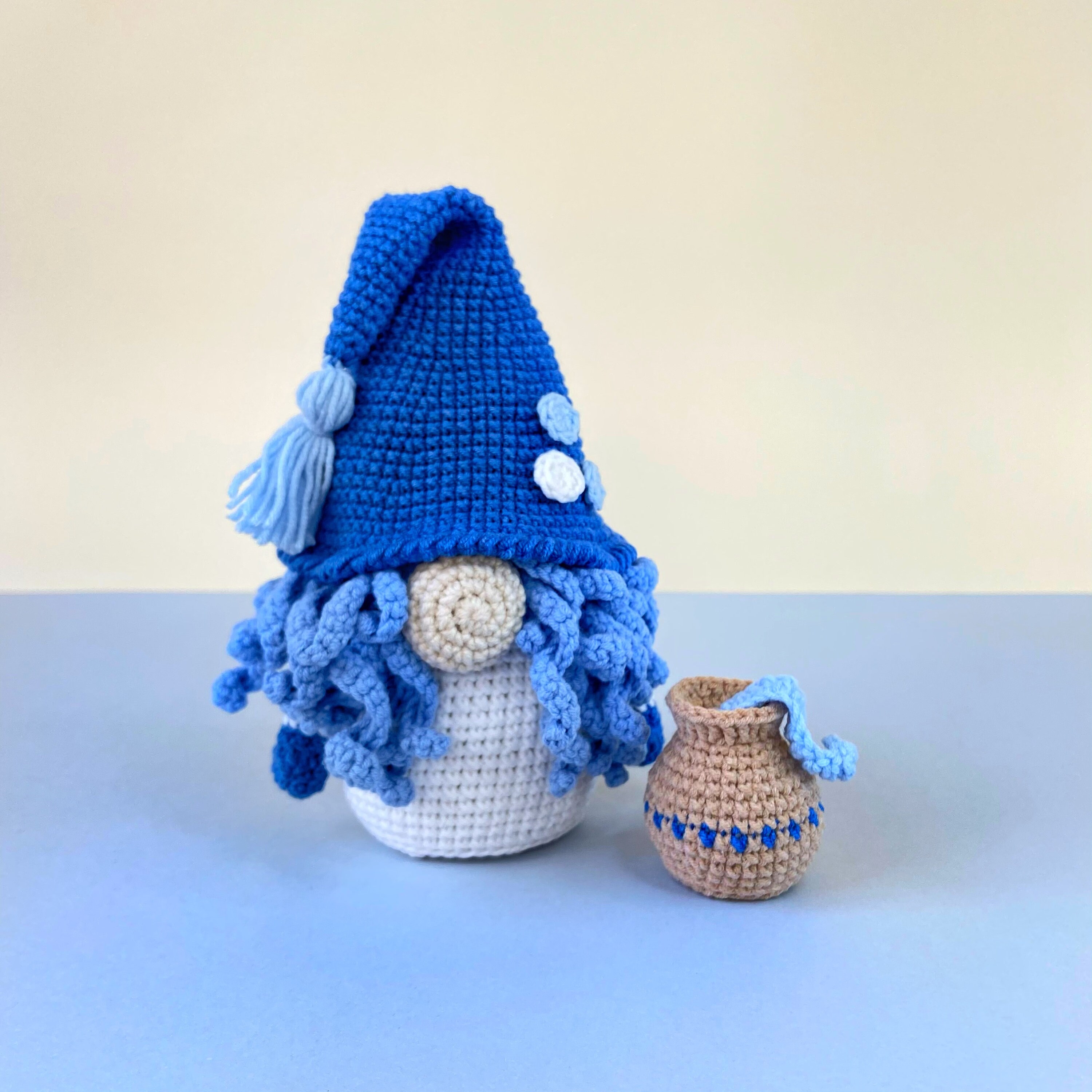 Crochet Pattern Aquarius Zodiac Gnome PDF pattern Zodiac Etsy