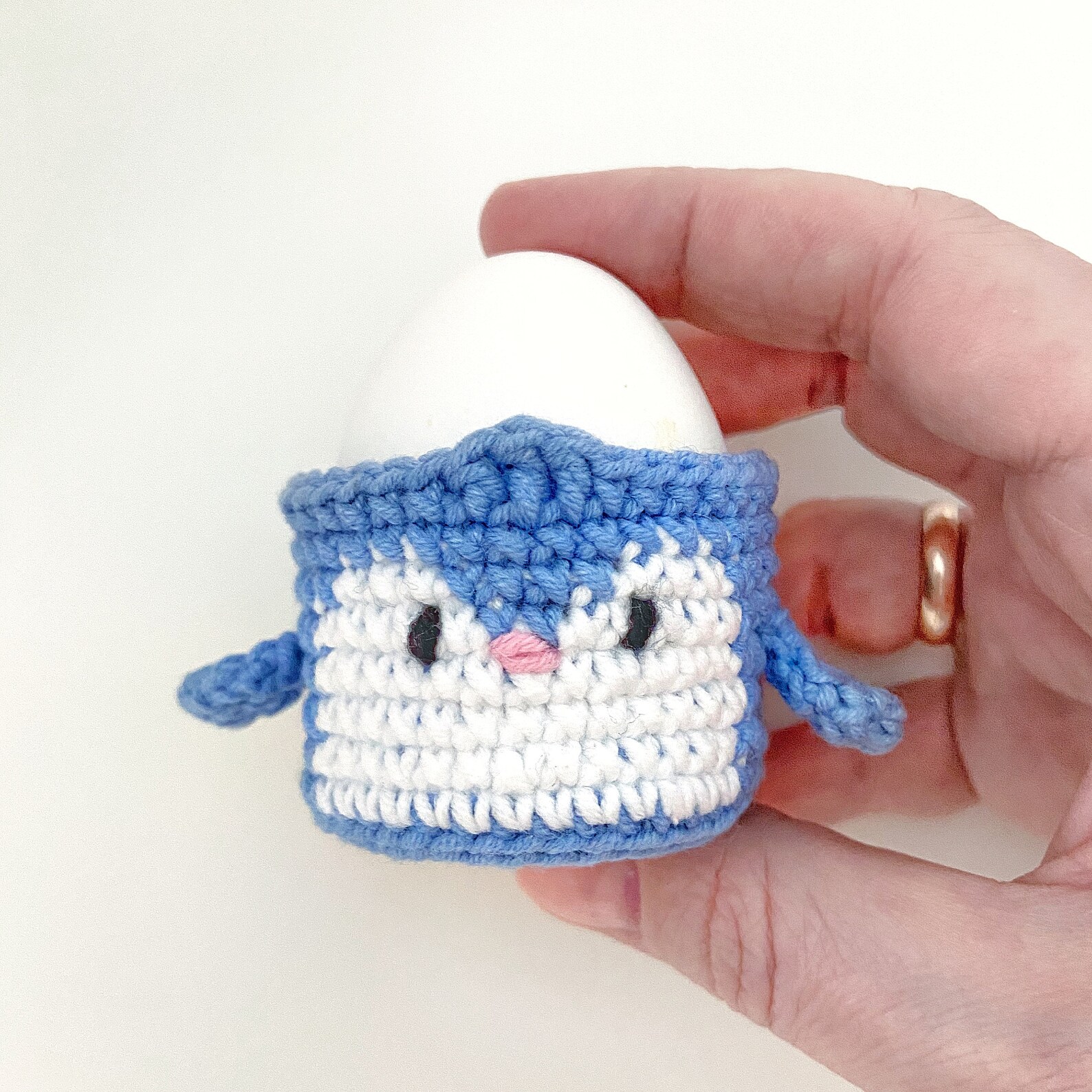 Crochet Penguin Pattern Easter Egg Coaster Easter Etsy