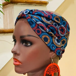 Pre-tied Ankara Turban Headband: Ready-to-Wear Boho Headwrap