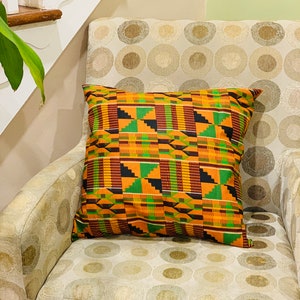 African Wax Print Pillow Cover, Accent Pillow Covers, Ankara Pillow Covers, Decorative Throw Pillow Cover, Vintage & Contemporary home decor