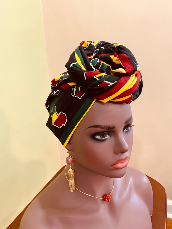 African Fabric Headwrap, African Fabric Neck Warmer, African Head Wrap, Ankara Fabric Earrings, African Fabric Accessories,  African Fashion