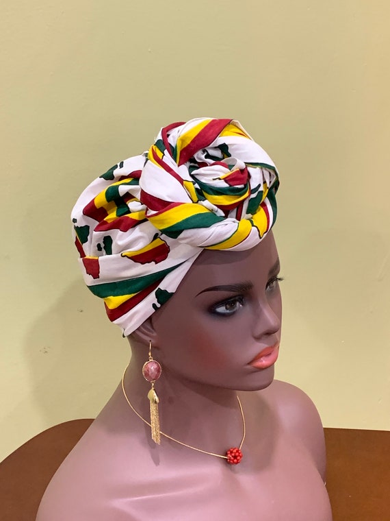 African Fabric Headwrap, African Fabric Neck Warmer, African Head Wrap, Ankara Fabric Earrings, African Fabric Accessories,  African Fashion