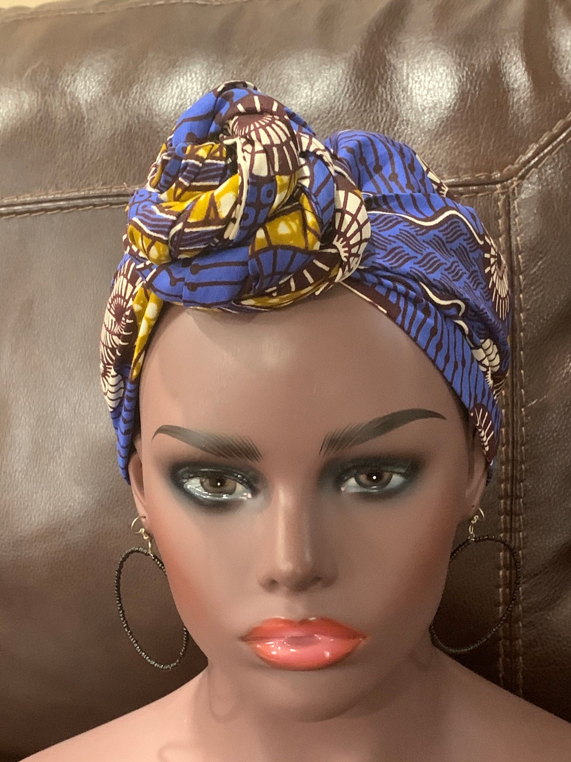 Satin Lined Head wrap African Fabric Head Wrap Etsy