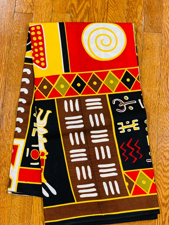African fabric, African print, Mask fabric, Ankara fabric, African wax print, Kente Print Fabric, 100% Cotton Fabric African Head Wrap