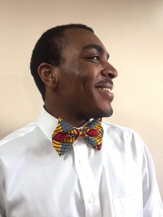 African Fabric Bow Tie, Black History Men's Bow Tie, Ankara print tie, groomsmen gifts, African wedding bow ties, Unisex bow Tie, Men Gifts