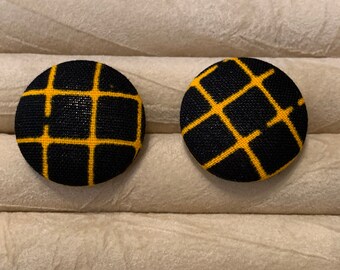 African Fabric Cufflinks, Black History Cufflinks, Gift for Fathers, Boyfriend's gift,  Groomsmen Cufflinks, Wedding Cufflinks,Gift for Dad