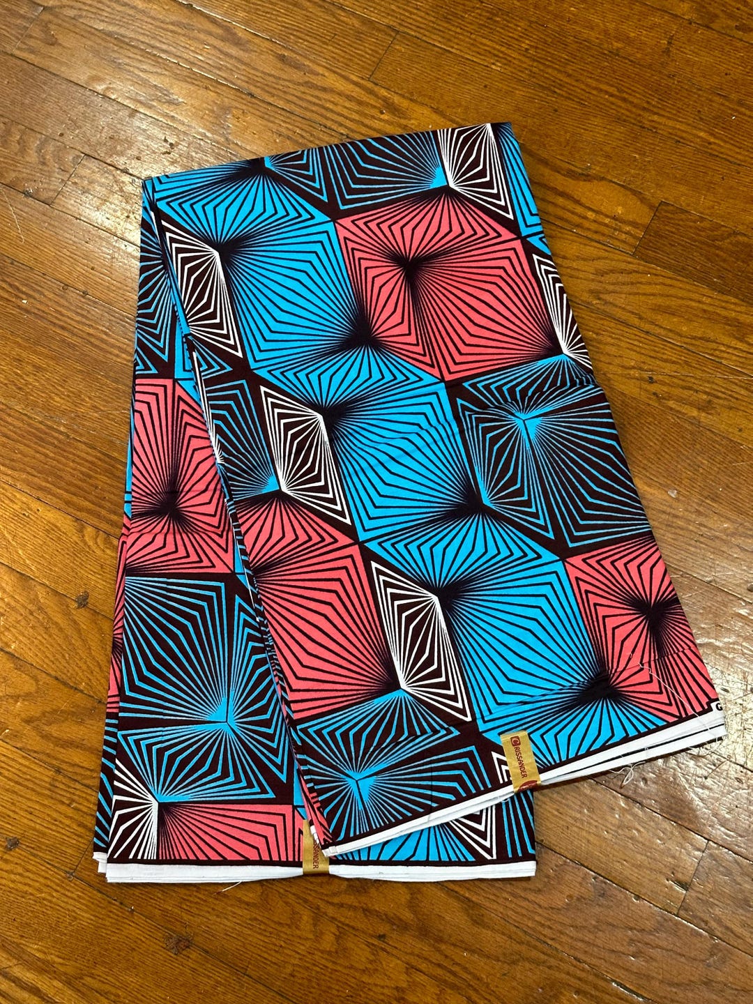 6 Yards Ankara Fabric: Geometric African Wax Print, 100% Cotton - Etsy