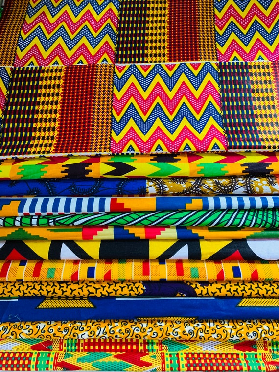 12 Fat Quarter Bundle, African fabric Fat Quarters, Africa print fabric, Ankara fabric, African Wax print Fabric, Quilting Fat Quarters
