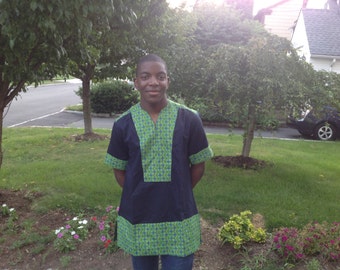 African Men Shirt,Ankara Fabric Men shirt, Men linen shirt, Dashiki men shirt, Men kaftan, African  shirt, Men cotton shirt, African Fashion