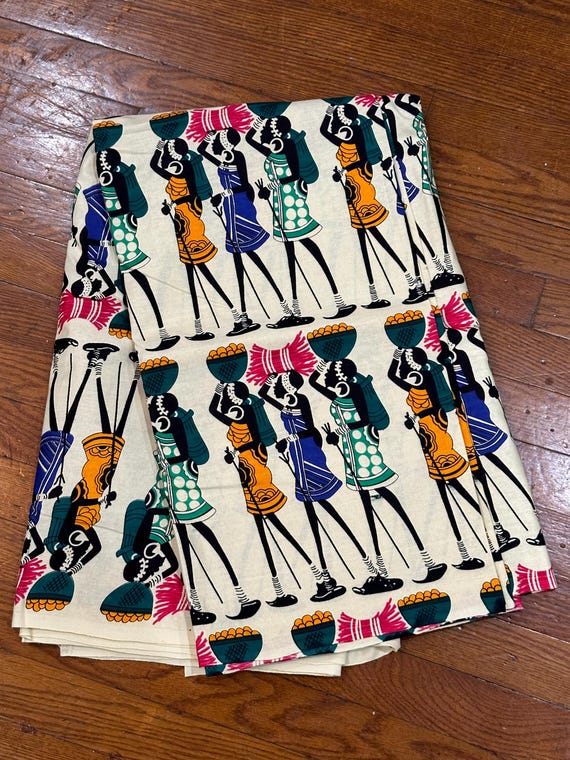 6 yards African fabric, African prints, Ankara fabric, African wax prints, Kente Prints Fabric, 100% Cotton Fabric, African Head Wraps