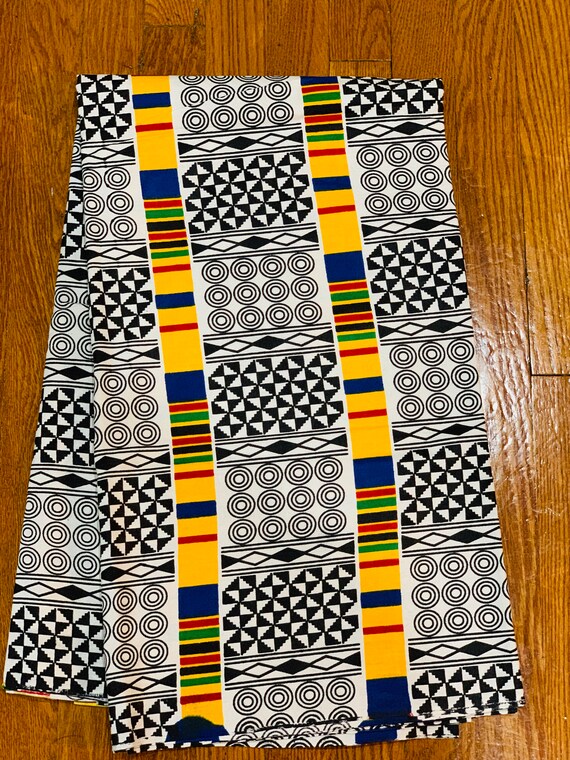 6 yards African fabric, African prints, Ankara fabric, African wax prints, Kente Prints Fabric, 100% Cotton Fabric, African Head Wraps