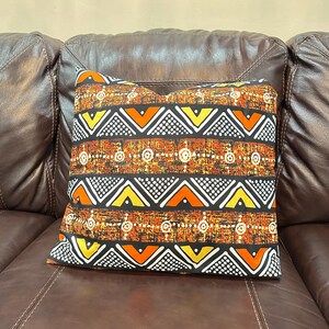 African Wax Print Pillow Cover, Accent Pillow Covers, Ankara Pillow Covers, Decorative Throw Pillow Cover, Vintage & Contemporary home decor