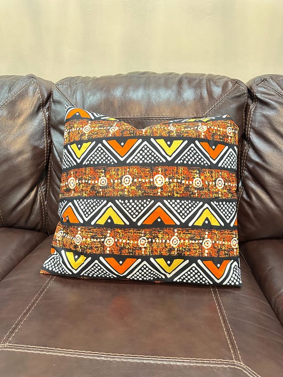 African Wax Print Pillow Cover, Accent Pillow Covers, Ankara Pillow Covers, Decorative Throw Pillow Cover, Vintage & Contemporary home decor