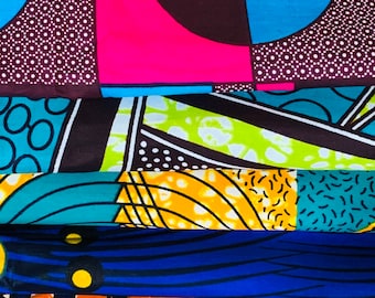 Tela estampada africana: Paquete de 6 cuartos de tela de barro (Fat Quarter)