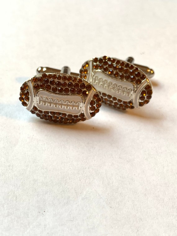 Football Cuff links, Sports & Game Day Cuff links, Gift for Fathers, Boyfriend's gift,  Groomsmen Cufflinks, Wedding Cufflinks,Gift for Dad