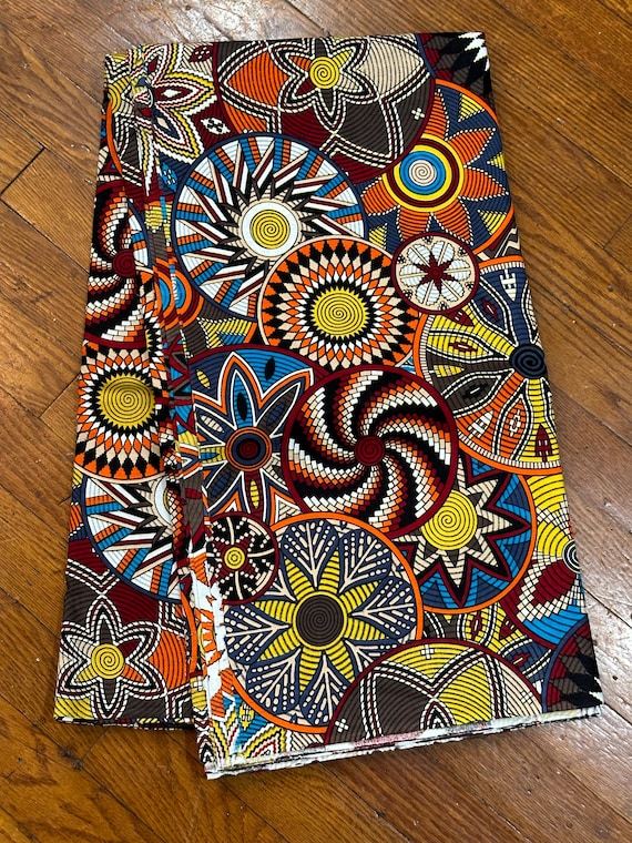6 yards African fabric, African prints, Ankara fabric, African wax prints, Kente Prints Fabric, 100% Cotton Fabric, African Head Wraps