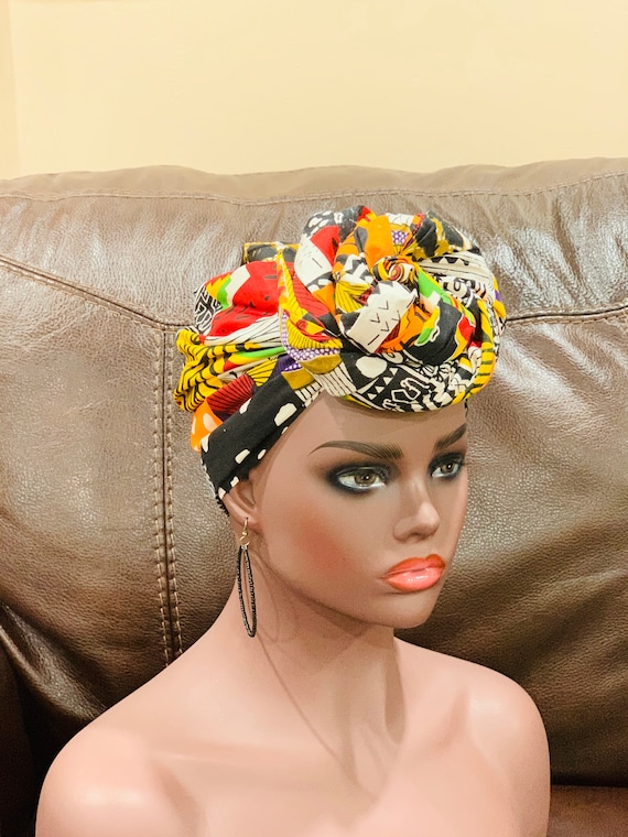 African Fabric Headwrap, African Fabric Neck Warmer, African Head Wrap, Ankara Fabric Earrings, African Fabric Accessories,  African Fashion