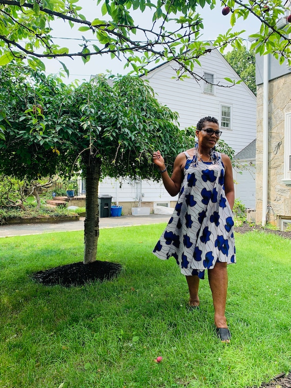 Ankara Summer Dress, African Fabric Summer Dress, Ankara Dress, African  women dress, African Print dress, African Fashion, Free Size Dress