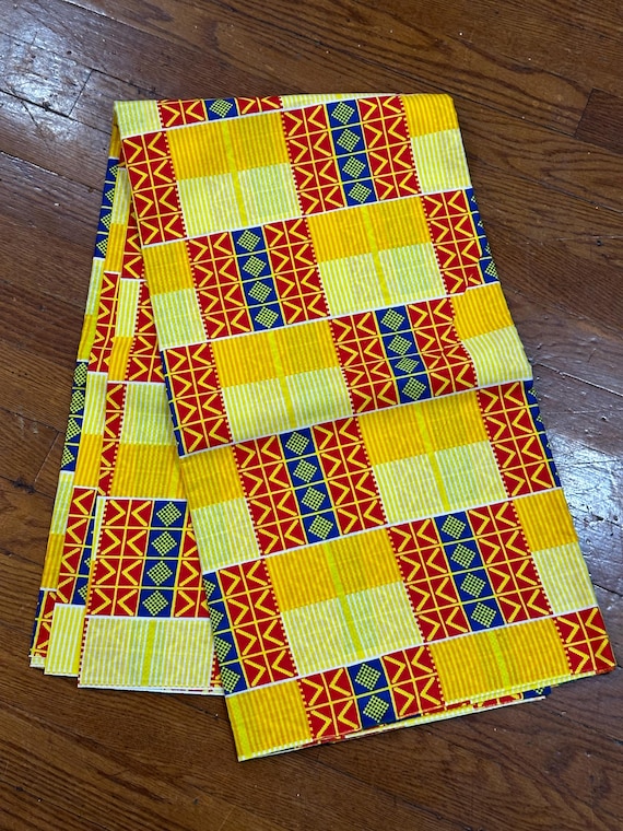 6 yards African fabric, African prints, Ankara fabric, African wax prints, Kente Prints Fabric, 100% Cotton Fabric, African Head Wraps