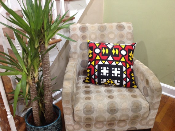 African Wax Print Pillow Cover, Accent Pillow Covers, Ankara Pillow Covers, Decorative Throw Pillow Cover, Vintage & Contemporary home decor