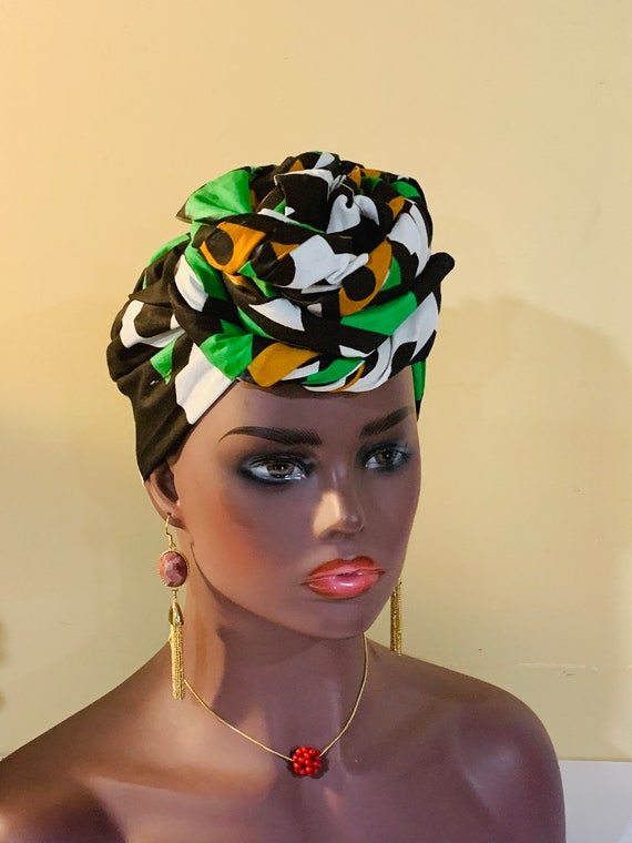 African Fabric Headwrap, African Head Wrap, Fabric Dangle Earrings, Ankara Fabric Earrings, African Jewelry, Ankara Earring, African Fashion