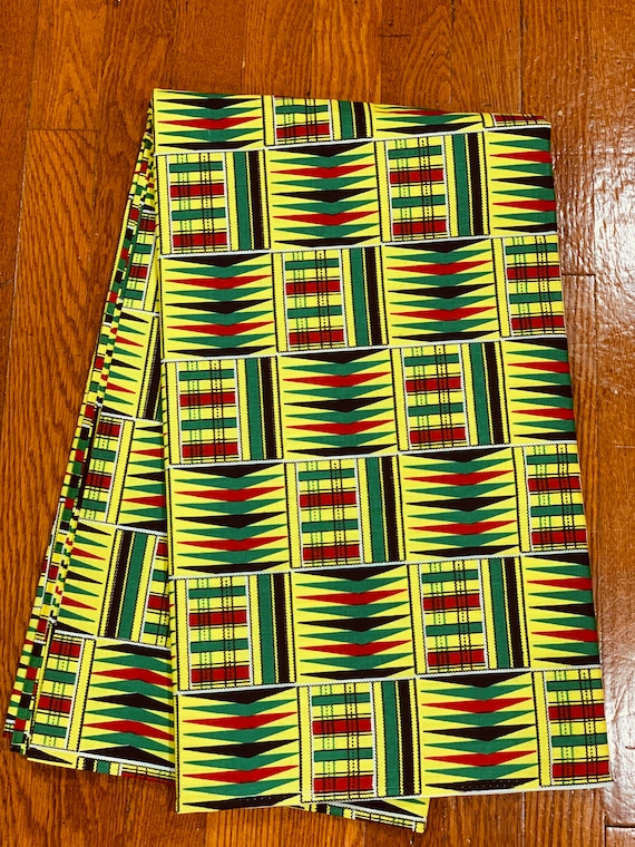 African fabric, African print, Mask fabric, Ankara fabric, African wax print, Kente Print Fabric, 100% Cotton Fabric African Head Wrap