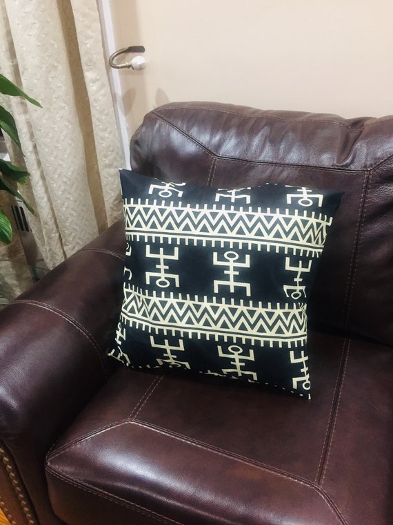African Wax mudd Print Pillow Cover, Accent Pillow, Ankara Pillow Covers, Decorative Throw Pillow Cover, Vintage & Contemporary home decor