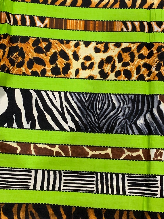Safari Animal prints by yard, Animal print fabric for Mask, Cotton print , 100% Cotton Fabric, Quilting Fabric, Multiple Anima Prints fabric