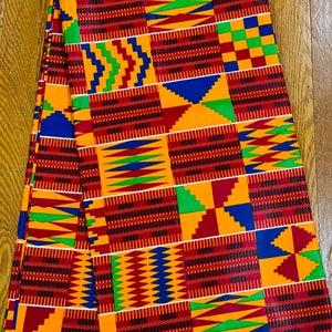 African fabric, African print, Mask fabric, Ankara fabric, African wax print, Kente Print Fabric, 100% Cotton Fabric African Head Wrap