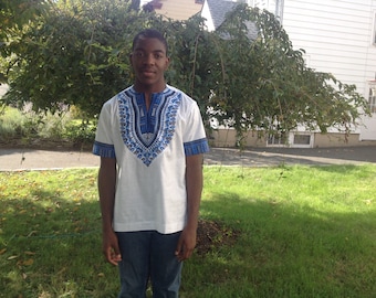 Ankara Fabric Men's Shirt: African Print Cotton Dashiki